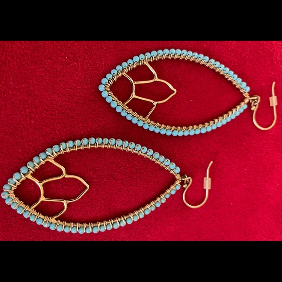 Flying Lizard Design Boho Chic Earrings - Picture 2 of 2